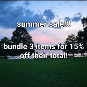 ☀️🌴🌊summer  sale! Bundle 3 closet items for 15% off of their total!